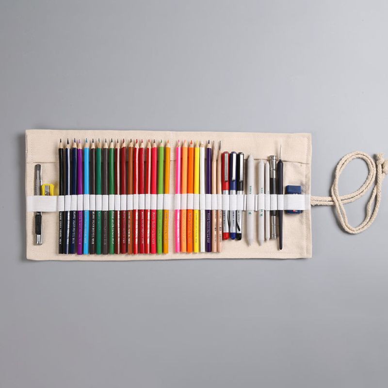 love-กระเป๋าดินสอ-ผ้าแคนวาส-12-24-36-48-72-ช่อง-สําหรับใส่เครื่องสําอาง-ปากกา-ดินสอ