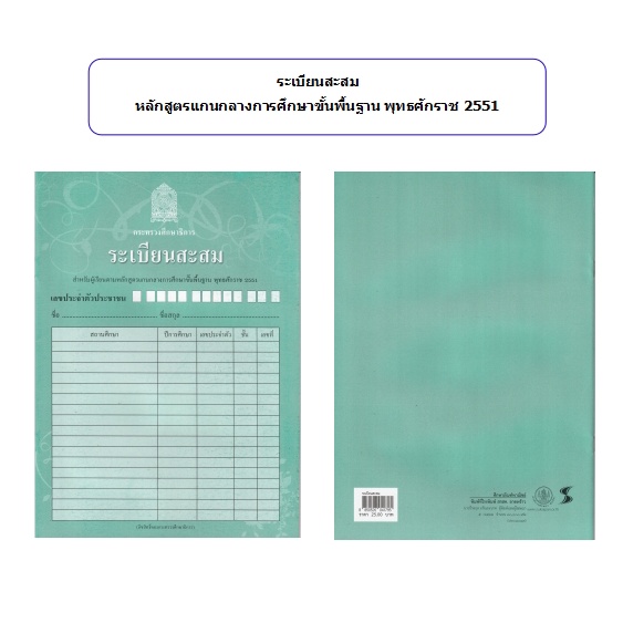 ระเบียนสะสม-หลักสูตรแกนกลางการศึกษาขั้นพื้นฐาน-พุทธศักราช-2551-กระทรวงศึกษาธิการ