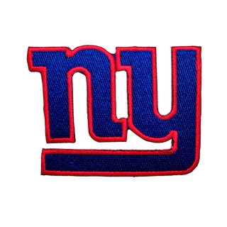 New York Giants ตัวรีดติดเสื้อ กีฬา อเมริกันฟุตบอล ทีม NFL ตกแต่งเสื้อผ้า หมวก กระเป๋า Embroidered Iron On
