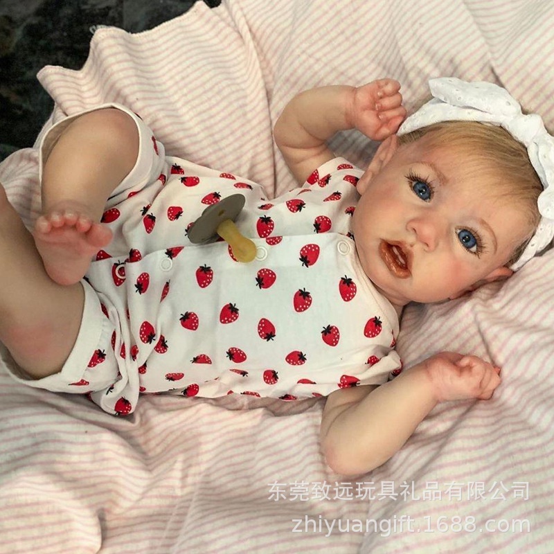 reborn-babydoll-saskia-ตุ๊กตาเด็กทารก-เสมือนจริง-เพ้นท์มือ-เห็นเส้นเลือด-ซิลิโคน-นิ่ม-ของขวัญวันเกิด-ของเล่นเพื่อการศึกษา