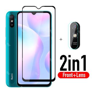 2 - in - 1 ฟิล์มกระจกนิรภัยกันรอยหน้าจอ 9 a 9 c สําหรับ xiaomi redmi 9 . 5 a cmi 9a