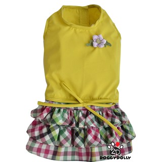 Pet clothes -Doggydolly  เสื้อผ้าแฟชั่น เสื้อผ้าสัตว์เลี้ยง เสื้อผ้าหมาแมว ชุดกระโปรง  D284