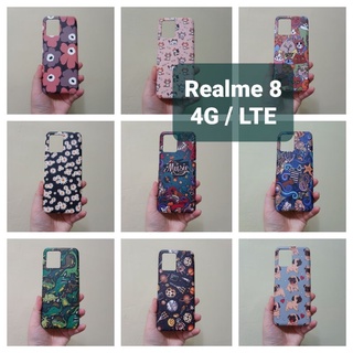 เคสแข็ง Realme 8 4G/LTE เคสไม่คลุมรอบนะคะ เปิดบน เปิดล่าง (ตอนกดสั่งซื้อ จะมีลายให้เลือกก่อนชำระเงินค่ะ)