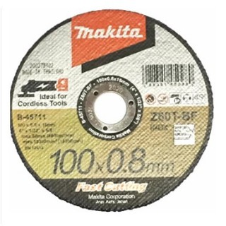 MAKITA ใบตัดไฟเบอร์4" หนา0.8มม. รุ่นB-45711 ของแท้100%