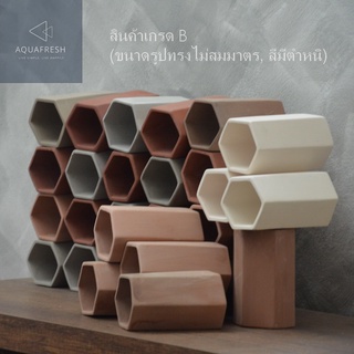 [Clearance Sale] Hexagon Tube ท่อเซรามิคหกเหลี่ยม เหมาะเป็นบ้านปลา,กุ้ง, ท่อมุด ลอดเล่นสำหรับ หนูแฮมเตอร์ เม่นแคระ