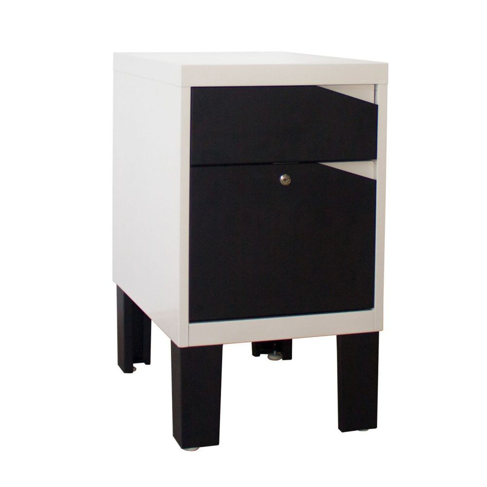 ตู้เอกสาร-ตู้ลิ้นชักเหล็ก-kiosk-kn-103-สีดำ-ครีม-เฟอร์นิเจอร์ห้องทำงาน-เฟอร์นิเจอร์และของแต่งบ้าน-cabinet-drawer-steel-k