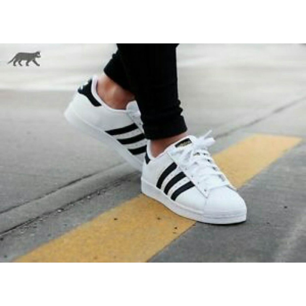 adidas-superstar-รองเท้าผ้าใบ-แถบดำป้ายทอง-รองเท้ากีฬาสบาย-ๆ-ไซซ์36-451