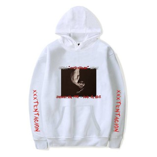 Rap XXXTentacion Hoodie เสื้อกันหนาว มีฮู้ด ผ้าฝ้าย สไตล์ฮิปฮอป สตรีท ขนาดใหญ่ สําหรับผู้ชาย และผู้หญิง XXS 4XL 3281