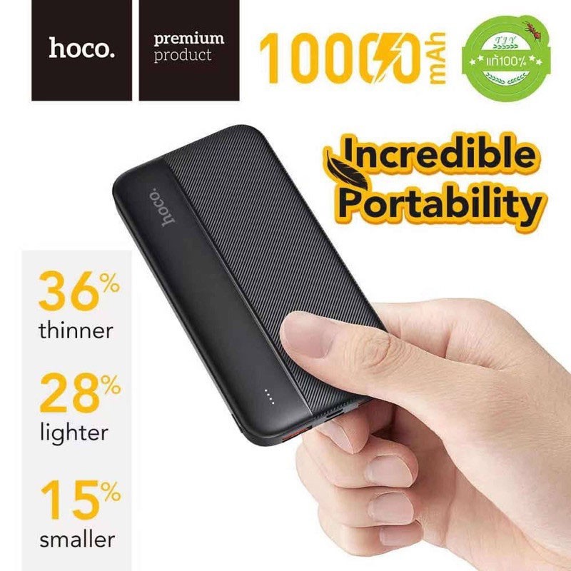 hoco-hk18-hk19-แบตสำรองชาร์จเร็ว-10000-20000mah-แท้100-power-bank-type-c-แบตมือถือ-แบตสำรองแท้-แบตเตอรี่สำรอง