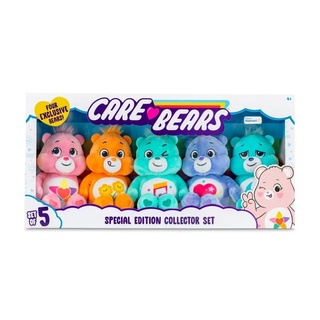 (ของแท้100%) New 2022 Care Bears Bean Plush Treasure Box 5 Pack Value Set