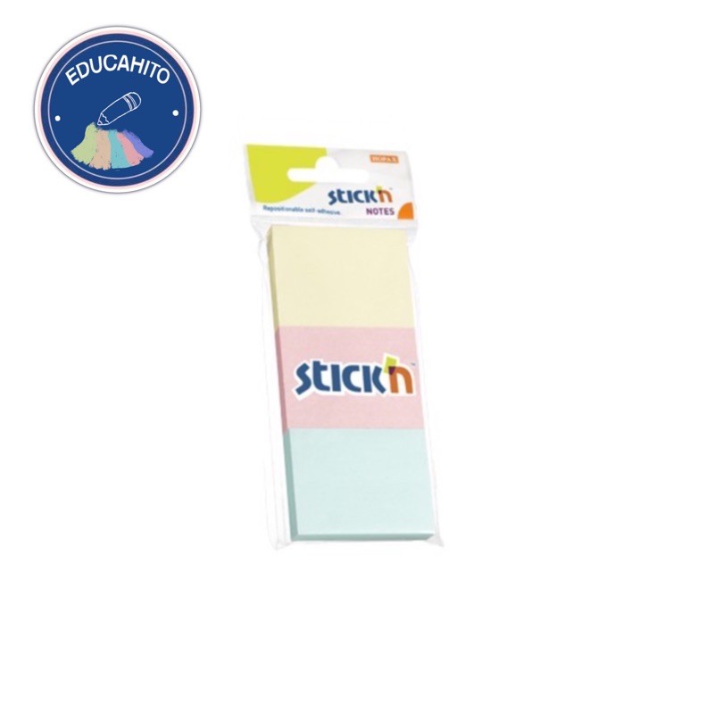 stickn-กระดาษโน้ต-1-5-x-2-สีพาสเทล