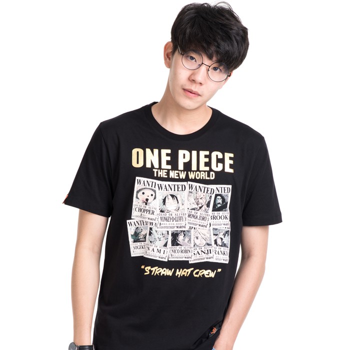 เสื้อยืดวันพีช-one-piece-389-bk-wanted