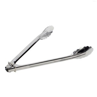 ภาพขนาดย่อของสินค้าStainless Steel Barbecue Locking Tongs Serving Clip BBQ Grill Baking Salad Steak Vegetable Pasta Kitchen Tool  Kitchentool