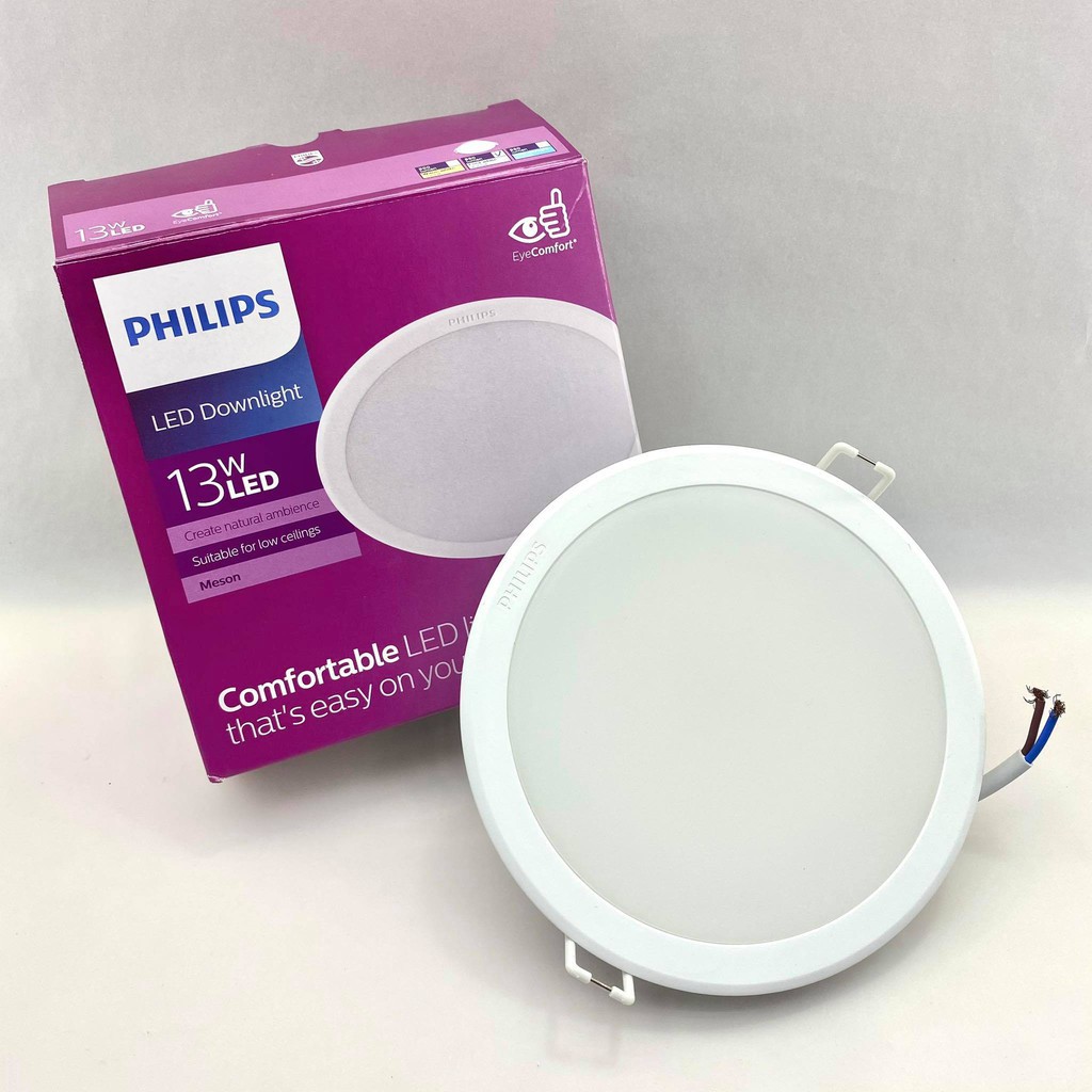 ภาพหน้าปกสินค้าPhilips led Meson ดาวน์ไลท์ 13w รุ่น 125 59464 5 นิ้ว (5") 3000K 4000K 6500K ฟิลิปส์ มีรับประกันสินค้า ไฟฝังฝ้า ฝังเพดาน หน้ากลม ยี่ห้อฟิลิป ขนาดเจาะฝ้า 125 มม. แอลอีดีรุ่นใหม่ จากร้าน bkklight บน Shopee