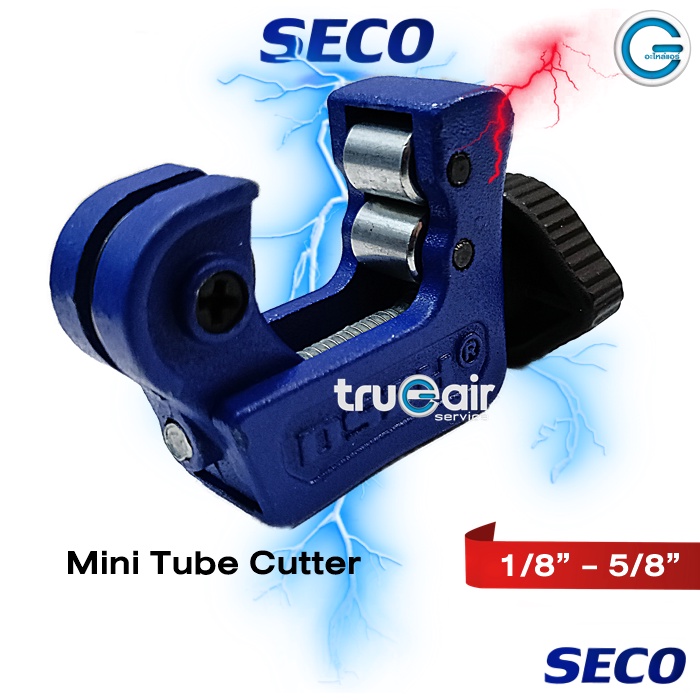 ภาพหน้าปกสินค้าคัตเตอร์ตัดท่อ Mini Tube Cutter SECO คัตเตอร์ตัดท่อทองแดง Tube Cutter ตัดท่อขนาด 1/8 - 5/8 จากร้าน trueairservice บน Shopee