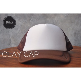ออกใบกำกับภาษีได้ - หมวก เบสบอลแก๊ป CLAY (สีน้ำตาล)