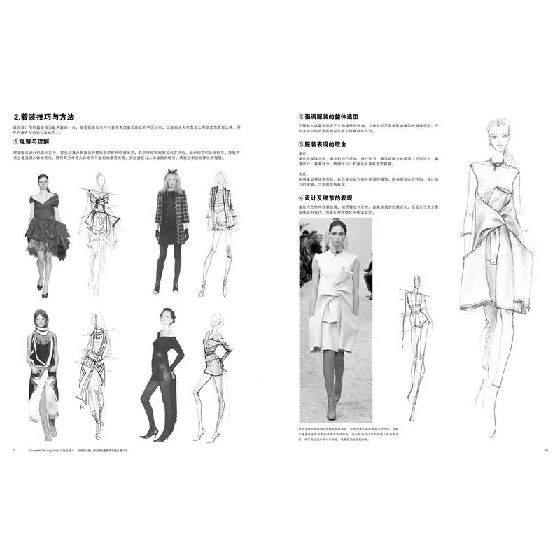 หนังสือสอนวาดรูป-fashion-design-สอนวาดท่าทาง-ท่าโพสต์ต่างๆ-สอนวาดเสื้อผ้า-เครื่องแต่งกาย-หนังสือสอนศิลปะ