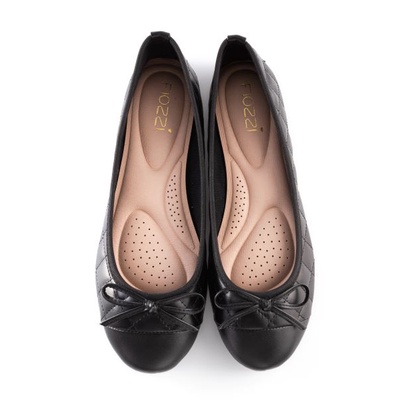ภาพหน้าปกสินค้ารองเท้าหุ้มส้นส้นแบน รองเท้าบัลเลต์ รองเท้าทำงาน รองเท้าออฟฟิศ Ballet shoes, Flat shoes, ผู้หญิง สีดำ 321 FIOZZI จากร้าน fiozzi บน Shopee