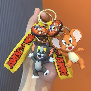 สินค้า พวงกุญแจ จี้ตุ๊กตาการ์ตูนแมว และหนู Tom Jerry ขนาดเล็ก เหมาะกับของขวัญ
