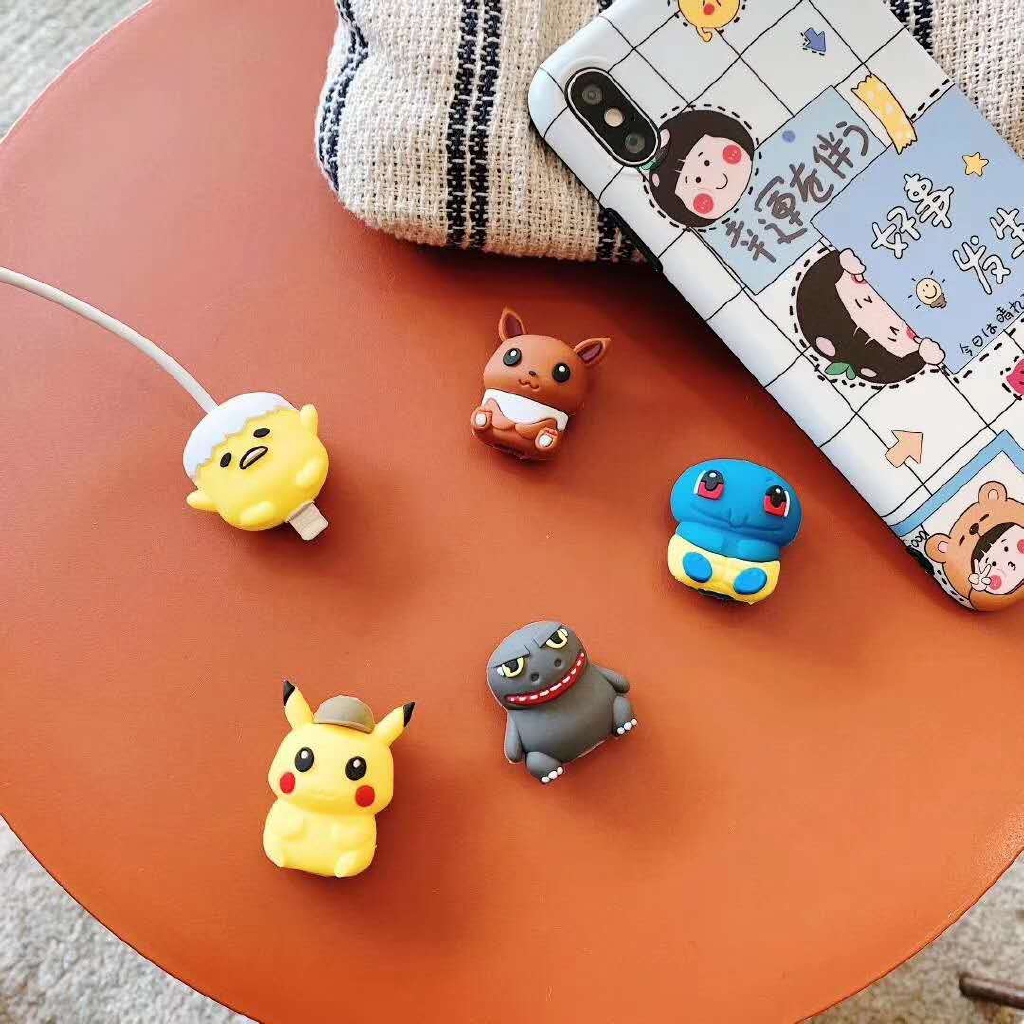 เคสสําหรับป้องกันสายชาร์จ-usb-ลายการ์ตูน-pokemon