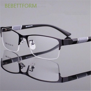 Bebettform แว่นสายตาสั้นกรอบโลหะ 0~600 เรซิ่นทรงสี่เหลี่ยมยืดหยุ่นแบบพกพาแฟชั่นสําหรับผู้หญิงผู้ชาย / หลากสี