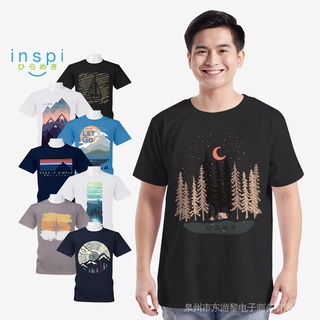 Inspi เสื้อยืด ลาย Adventure สไตล์เกาหลี อินเทรนด์ ฤดูร้อน สําหรับผู้ชาย ผู้หญิง