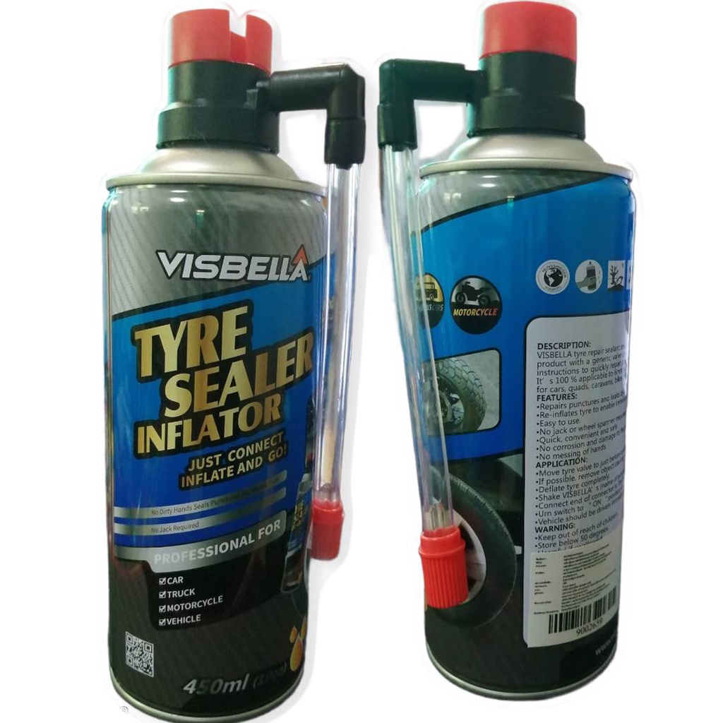 น้ำยาปะยาง-ยางรั่ว-ยางแบน-ฉุกเฉิน-visbella-tyre-sealer-inflator