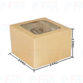 กล่องเค้ก 2 ปอนด์ ทรงสูงพิเศษ (50ชิ้น/แพ็ค)_INH107