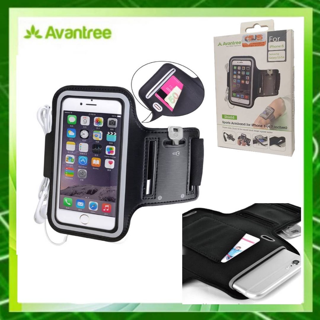 avantree-4-7-inch-armband-running-sports-gym-with-earphone-cord-key-cards-holder-shield-ksam-002-blk