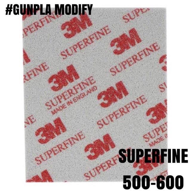 3M ฟองน้ำกระดาษทราย (ของแท้) ความละเอียด SUPERFINE ULTRAFINE MICROFINE ...