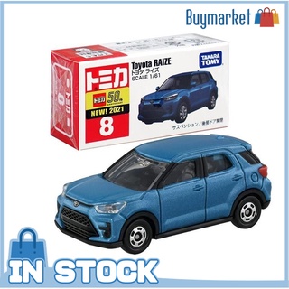 [ต้นฉบับ] Takara Tomy Tomica Diecast รุ่นรถหมายเลข 008 - Toyota Raize