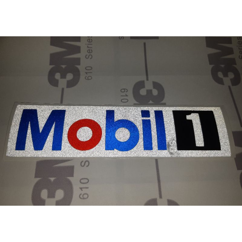 สติ๊กเกอร์-mobil1-โมบิววัน-งานตัดประกอบ-3m-สะท้อนแสง