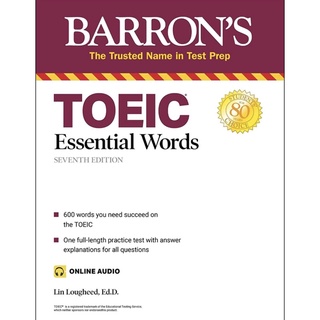 หนังสือภาษาอังกฤษ  TOEIC Essential Words (with online audio) (Barrons Test Prep) Seventh Edition