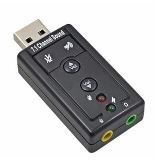 สินค้า USB Sound Card External Audio Adapter with Mic 7.1