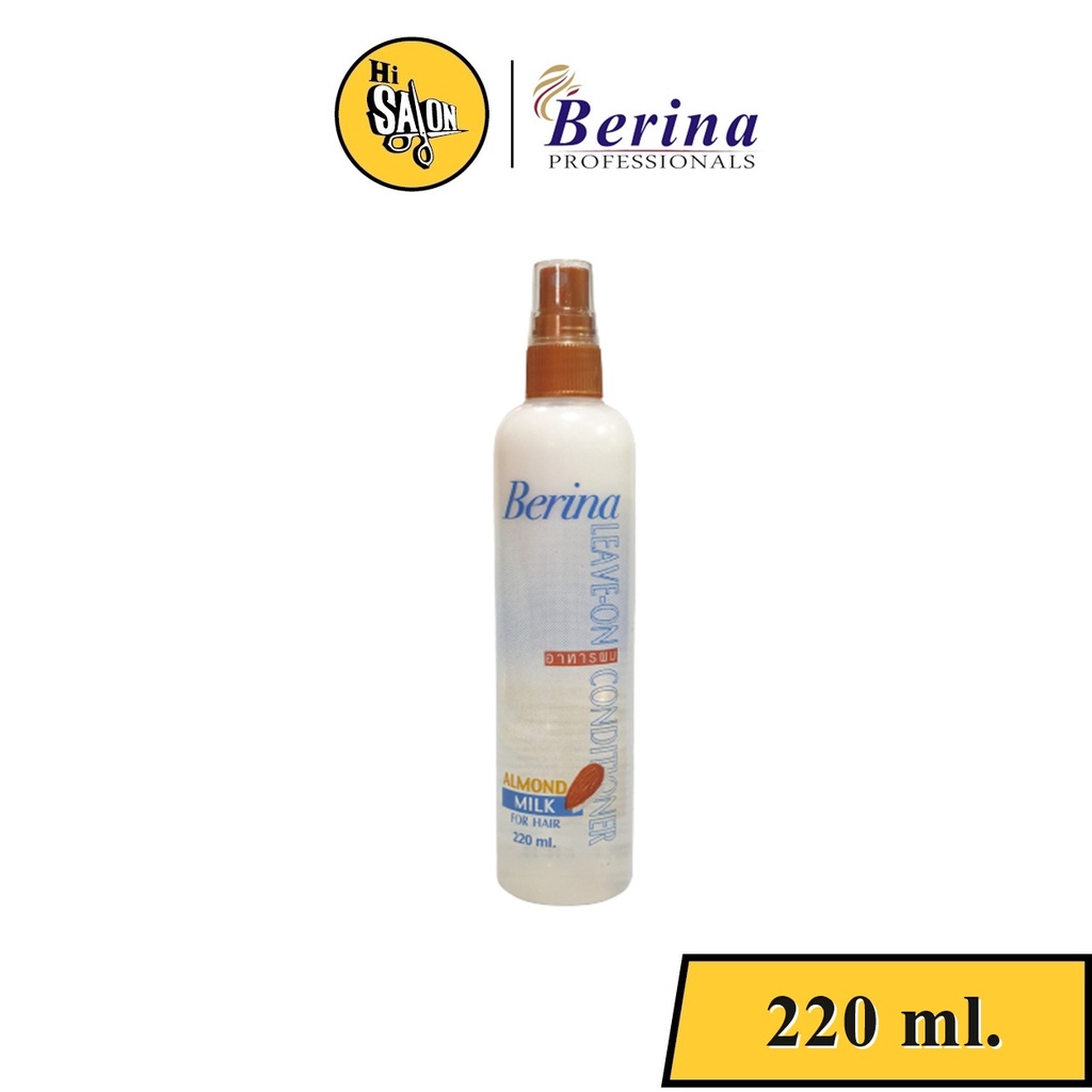 อาหารผม อัลมอนต์ เบอริน่า Berina Almond Milk LeaveOn Conditioner 220