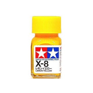 สีทามิย่าสูตรอีนาเมล Enamel X8 Lemon Yellow 10ml