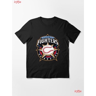 New Hokkaido Nippon Fighters Essential T-Shirt เสื้อยืด ดพิมพ์ลาย เสื้อยืดผ้าฝ้าย คอกลม cotton แฟชั่น sale Unisex