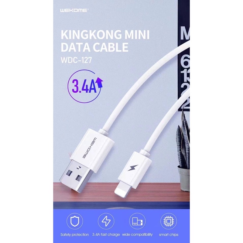 wk-wdc-127-kingkong-สายชาร์จ-3-4a-ชาร์จเร็ว-fast-charging-รับประกัน-1-ปี