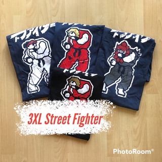 เสือยืด พิมพ์ลาย Street Fighter (ไซส์ 3XL)