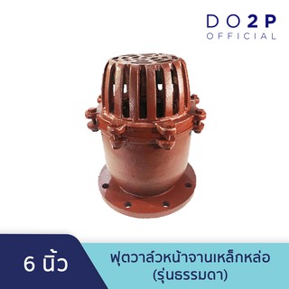 หัวกะโหลกดูดน้ำ ฟุตวาล์วหน้าจานเหล็กหล่อ (รุ่นธรรมดา) 6" Foot Valve (Flange Type) 6"