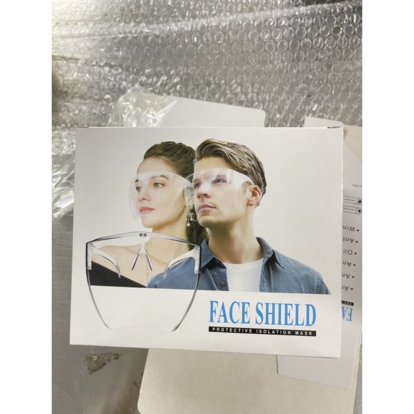ภาพหน้าปกสินค้าแว่นตาเฟสชิว เฟซชิลด์ face shield แว่นเฟซชิลด์ เฟรสชิวแบบติดกับแว่น จากร้าน huatian123 บน Shopee