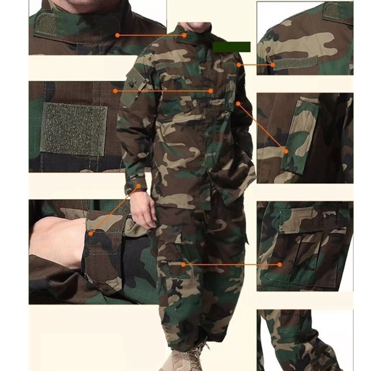 ภาพหน้าปกสินค้าชุดทหาร ครบชุด ยุทธวิธี ลายพราง เดินป่า เสื้อทหาร กางเกงทหาร จากร้าน tcstore87 บน Shopee