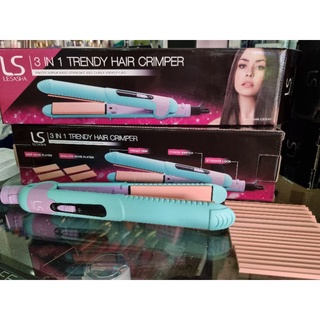 Lesasha 3 in 1 Trendy Hair Crimper - Enjoy super easy straight and curly hairstyles เครื่องรีดผมสุดชิค รีดตรงก็ได้ รีดให