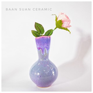 แจกัน เซรามิค ที่ใส่ดอกไม้ ตกแต่งบ้าน แจกันเซรามิก แจกันดอกไม้ แจกันตั้งโต๊ะ ของแต่งบ้านมินิมอล vase baansuanceramic