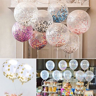 New 1Pcs randome Confetti Balloon Latex Helium For Birthday Wedding Dance Party Decor