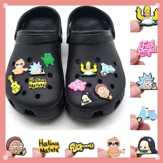 Jibbitz Crocs Charms ตัวติดรองเท้า PVC ลายการ์ตูนน่ารัก อุปกรณ์เสริม