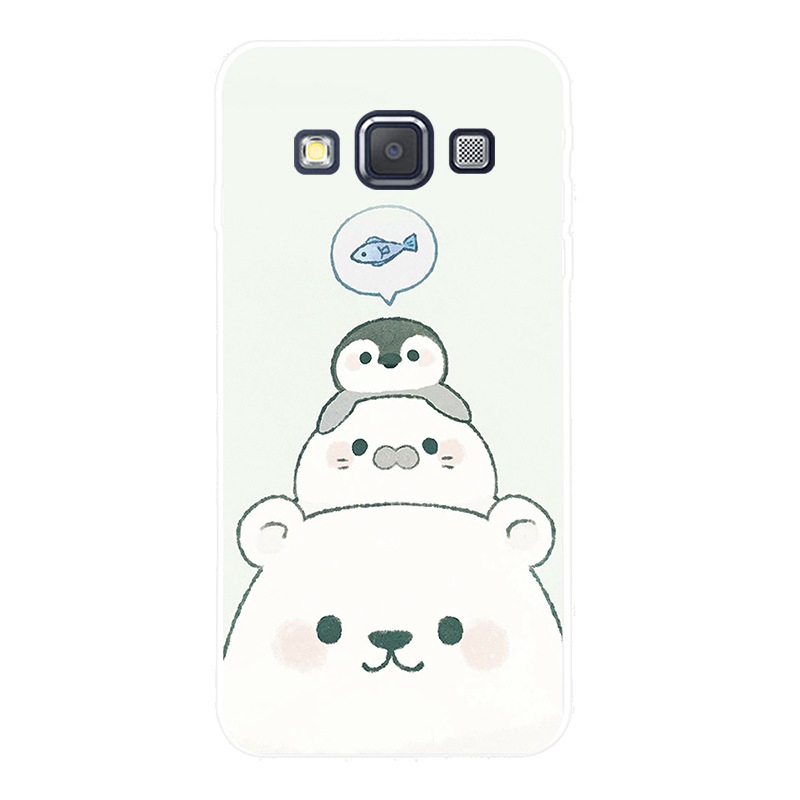 เคสโทรศัพท์-แบบซิลิโคนนิ่ม-พิมพ์ลายหมีและนกกระยาง-สำหรับ-samsung-a3-a5-a6-a7-a8-a9-star-pro-plus-e5-e7-2016-2017-2018