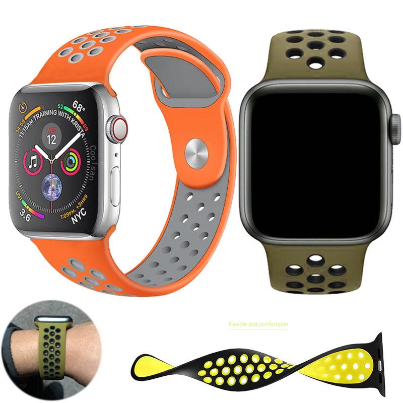 ภาพหน้าปกสินค้าNike + strap Apple Watch Band Lightweight IWatch Strap Wristband Series 1/2/3/4 วรรคเดียวกันในรูปแบบเดิมสายนาฬิกาข้อมือ ซึ่งคุณอาจชอบสินค้านี้