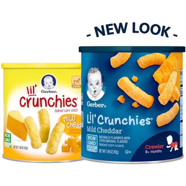 new-gerber-lil-crunchies-baked-corn-snack-mild-cheddar-1-48-oz