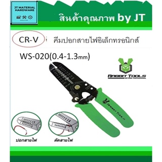 RABBIT TOOLS คีมปอกสายไฟ อิเล็กทรอนิกส์ WS-020 (0.4-1.3mm) คุณภาพ by JT